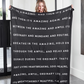 Life Is Amazing - Luxe Throw