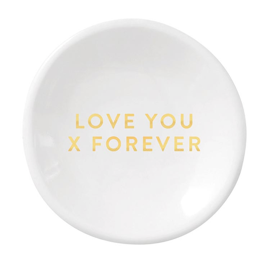 Love Forever Ceramic Ring Dish & Earrings