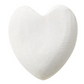 Small Paulownia Wood Heart - White