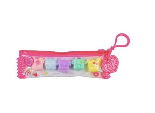 MushyKinz Taba Squishy Pocket Pals 5 Pack Keychain