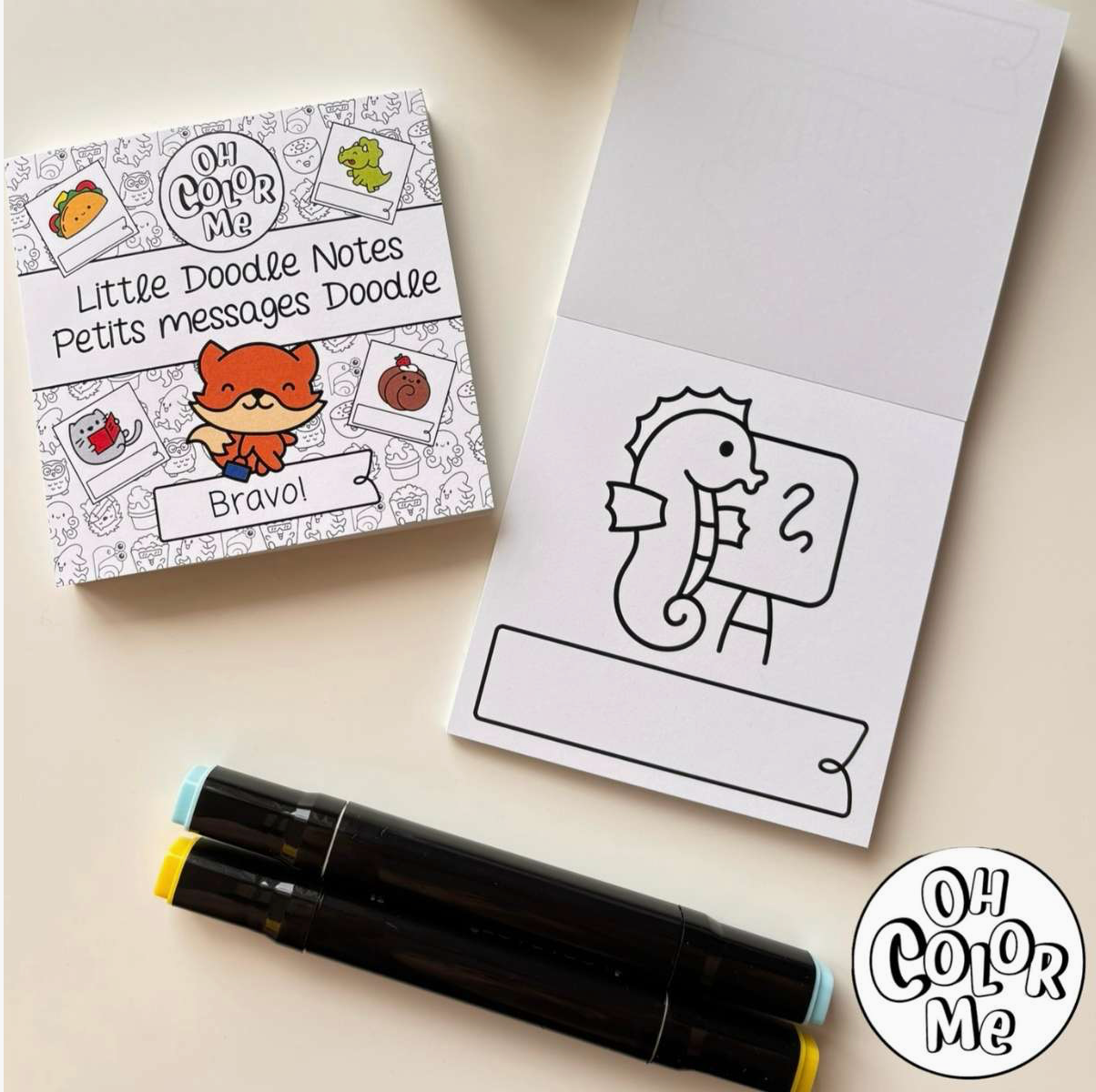 Little Doodle Notes Mini Coloring Book