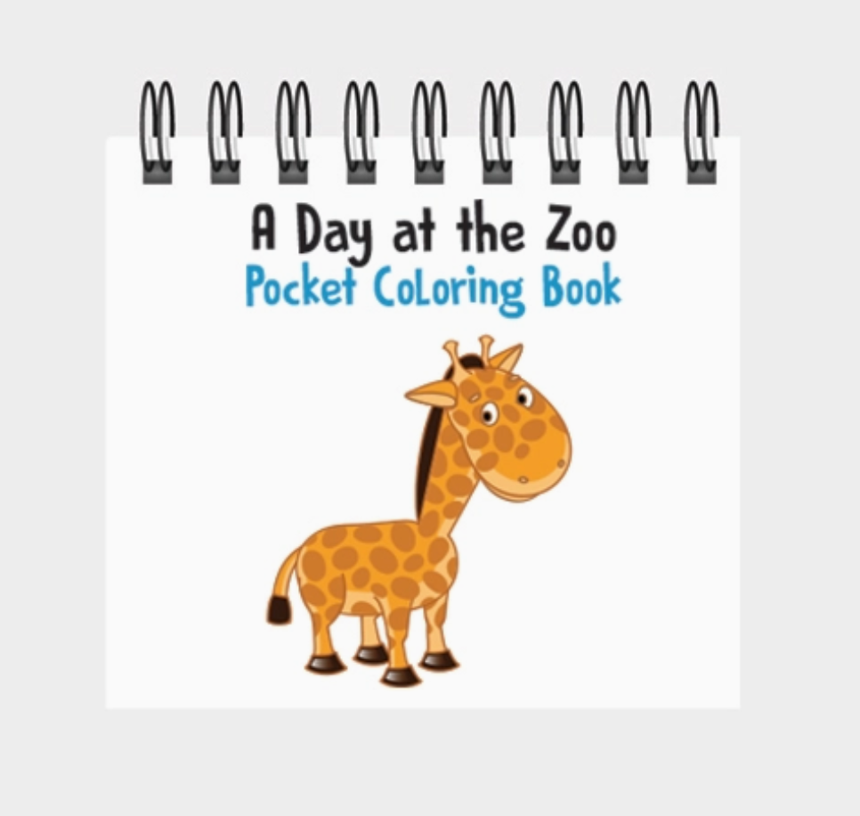 A Day at the Zoo Pocket Coloring Book