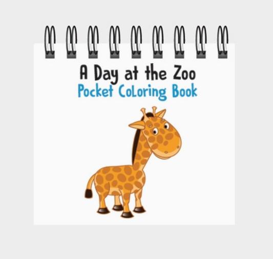 A Day at the Zoo Pocket Coloring Book