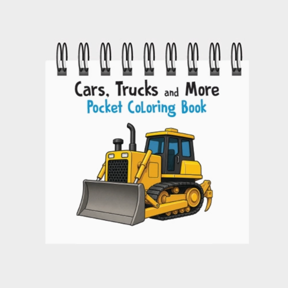 Cars, Trucks & More Pocket Coloring Book