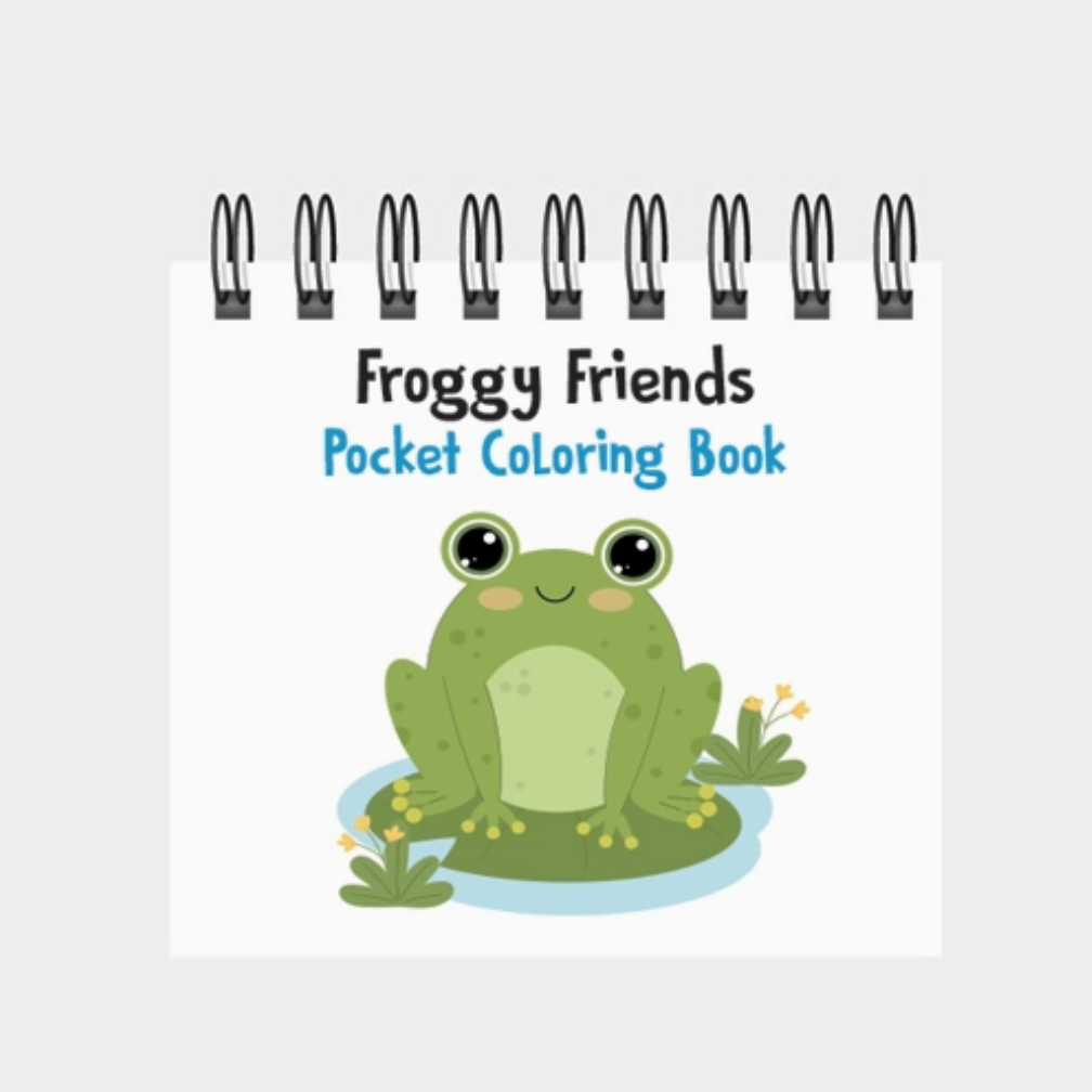 Froggy Friends Pocket Coloring Book