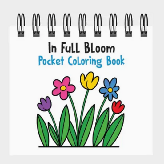 In Full Bloom Pocket Coloring Book