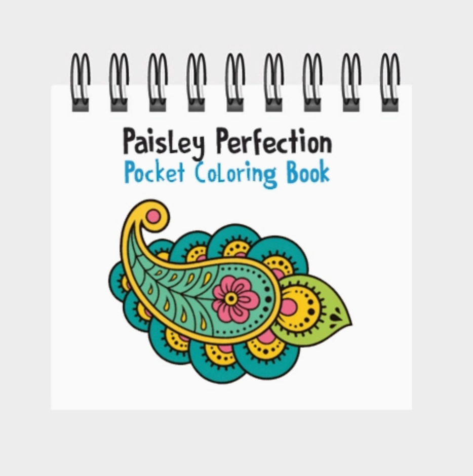 Paisley Perfection Pocket Coloring Book