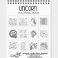 Unicorn Spiral Coloring Book