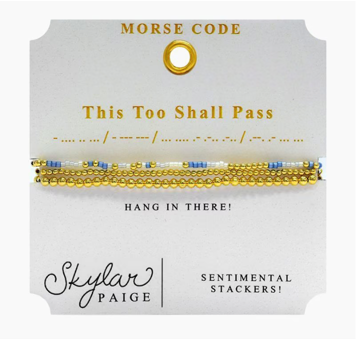 Sentimental Stackers Morse Code Bracelets by Skylar Paige