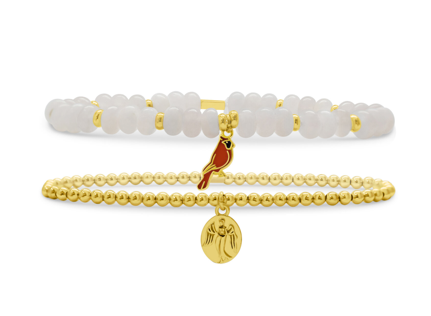 Stia Cardinal Set Beaded Bracelets