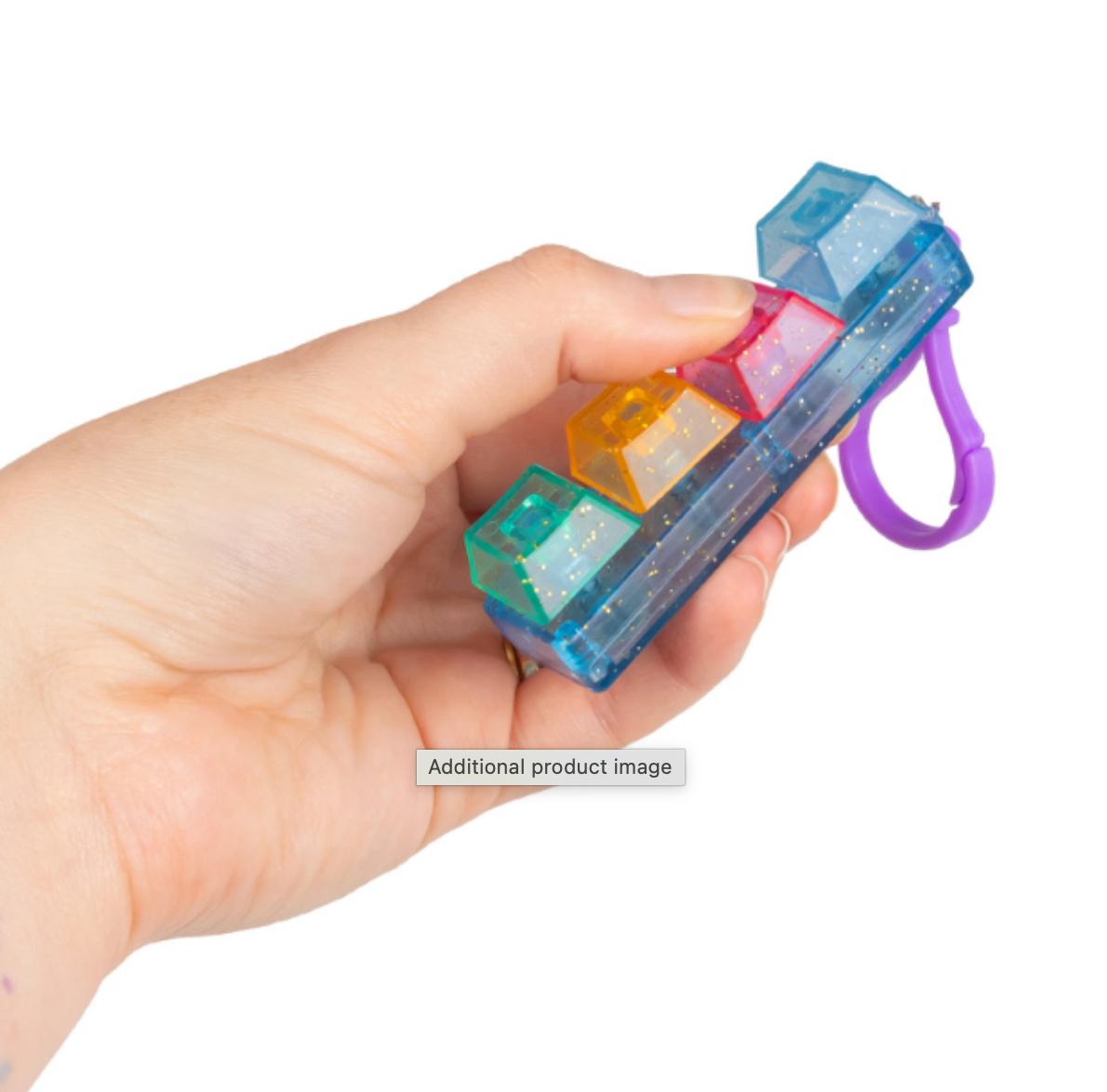 Glitter Clicker Keychain