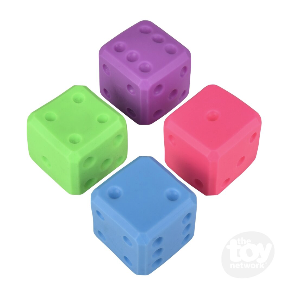 Marshmallow Neon Dice