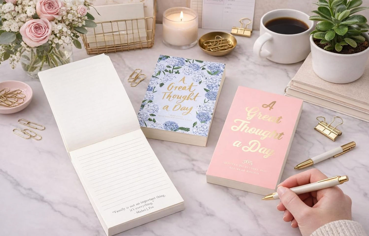 "A Great Thought A Day" Inspirational Note Pad