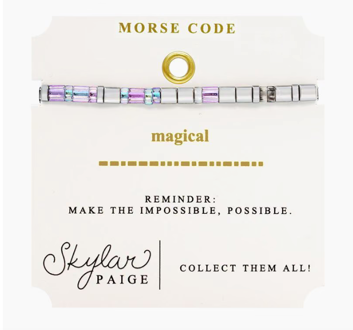 Morse Code Bracelet by Skylar Paige