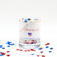 Mini America Patriotic Sprinkle Candle