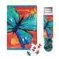 Yellow Butterfly MicroPuzzle  Mini Jigsaw Puzzle