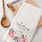 Flora Tea Towel with Cutting Board