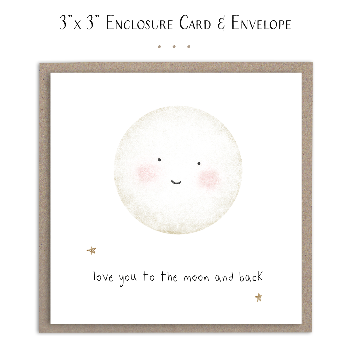 Love You To The Moon and Back - Mini Card