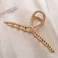 Gold Twist Large Alloy Hair Clip
