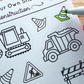 Construction Vehicle Craft and Gift Set for Kids