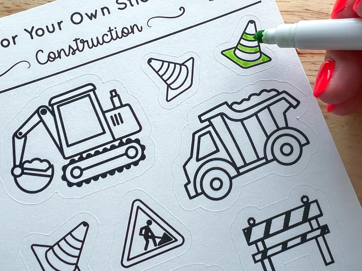 Construction Vehicle Craft and Gift Set for Kids