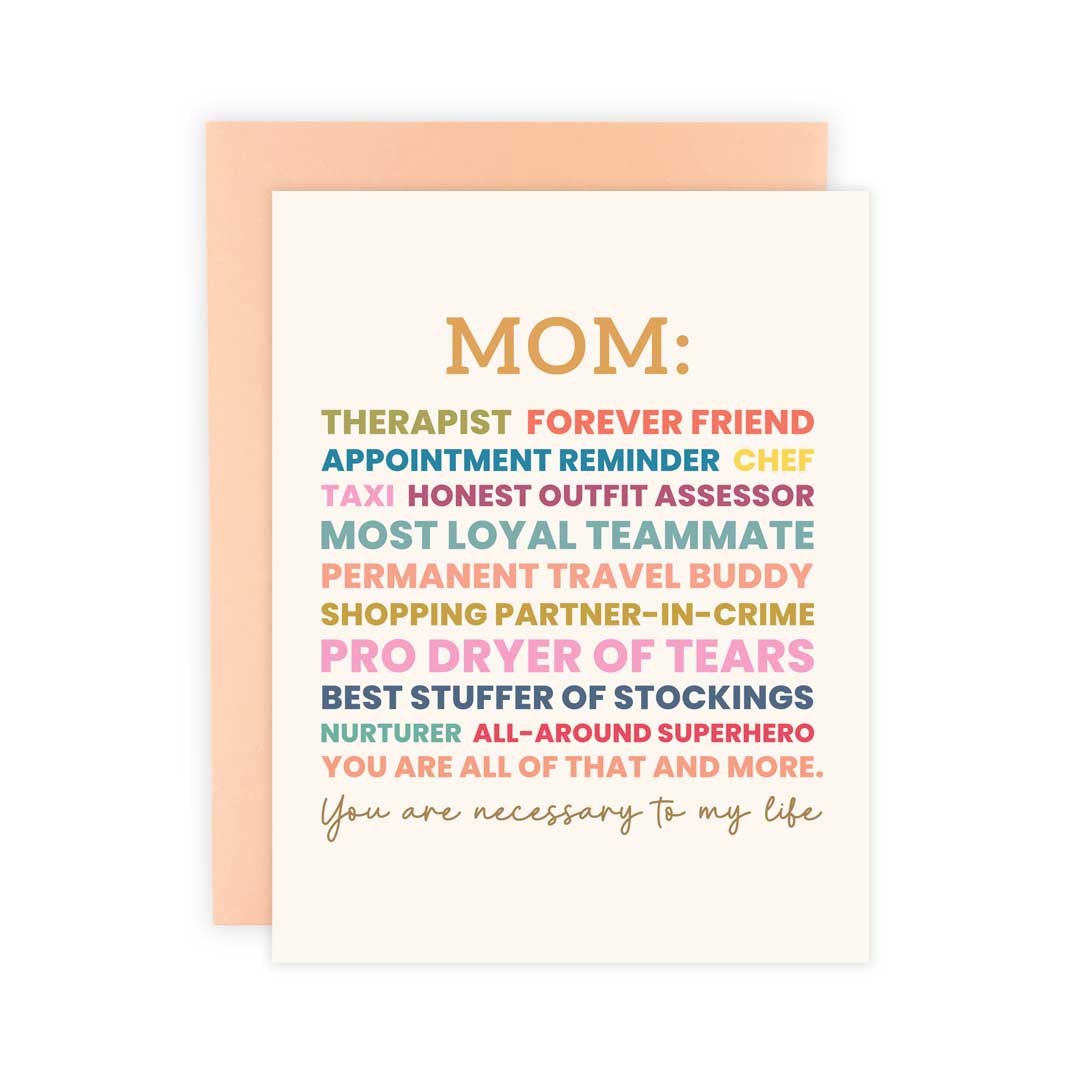 Mom, You are Necessary | Card