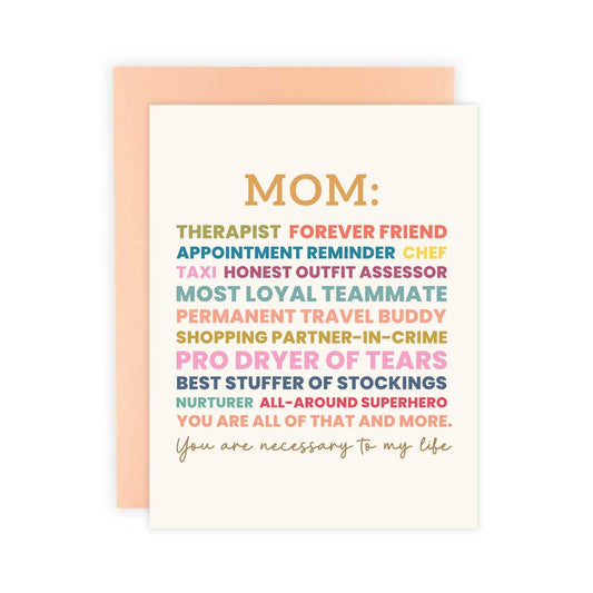 Mom, You are Necessary | Card