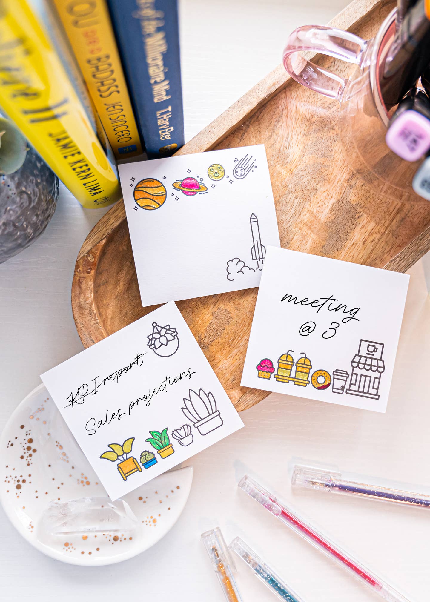 Color Your Own Post-its - Bundle of 3