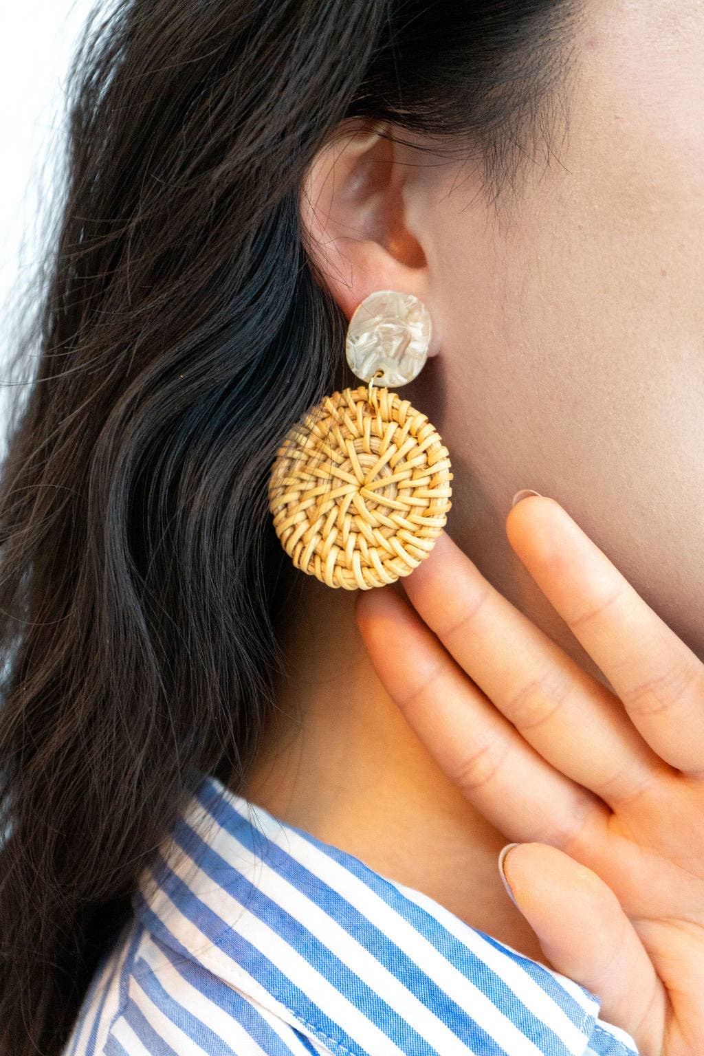 Rattan Earrings