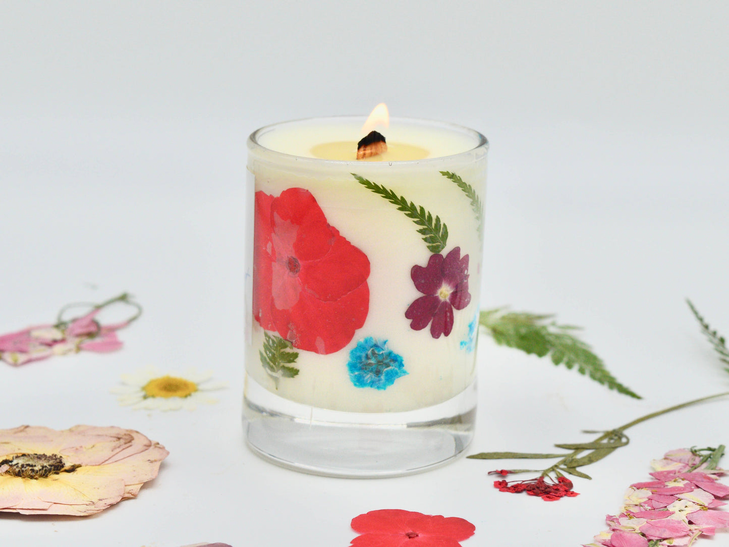 Mini Fresh Bouquet Floral Candle