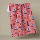 Geo Beach Day Geometry Tea Towel