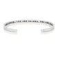 You Are Loved, You Are Valued, You Are Beautiful | Cuff Bracelet