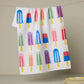Poppy Popsicles Geometry Tea Towel