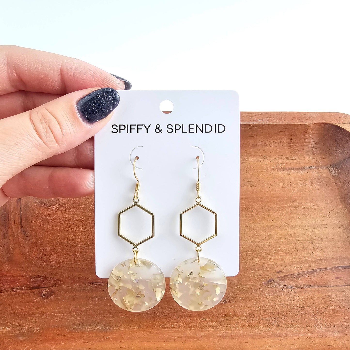 Gold Flake Layla Earrings