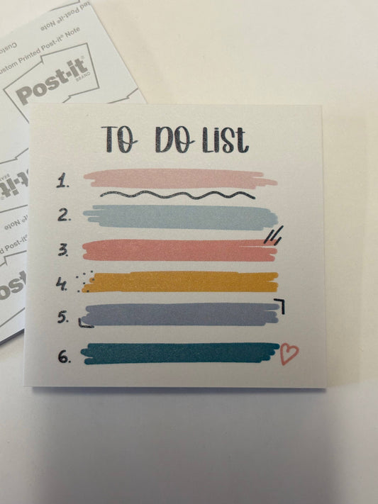 Things to do list Post-its
