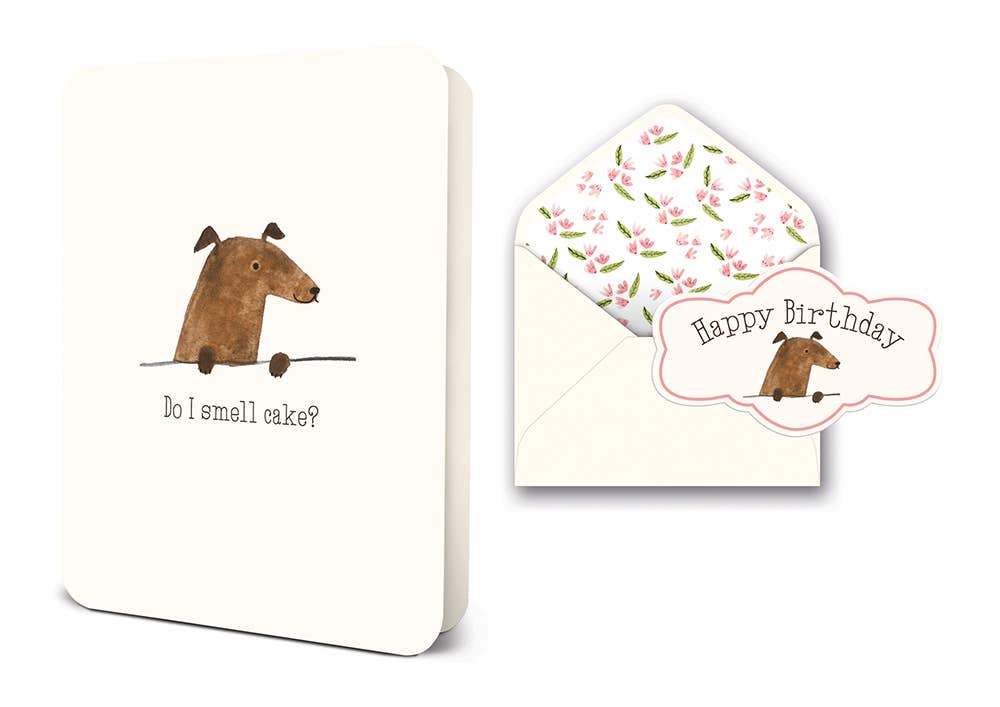 Do I Smell Cake? Deluxe Greeting Card