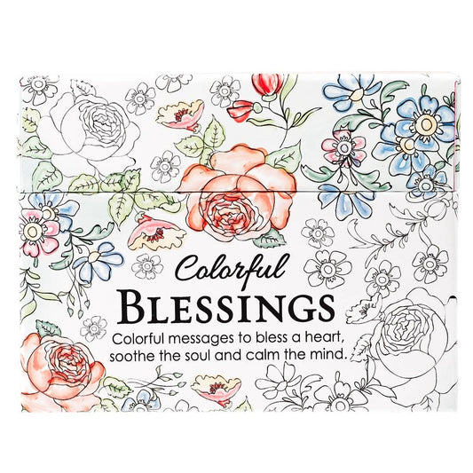 Coloring Cards Boxed - Colorful Blessings