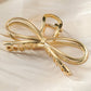 Gold Bowknot Shape Claw Clip