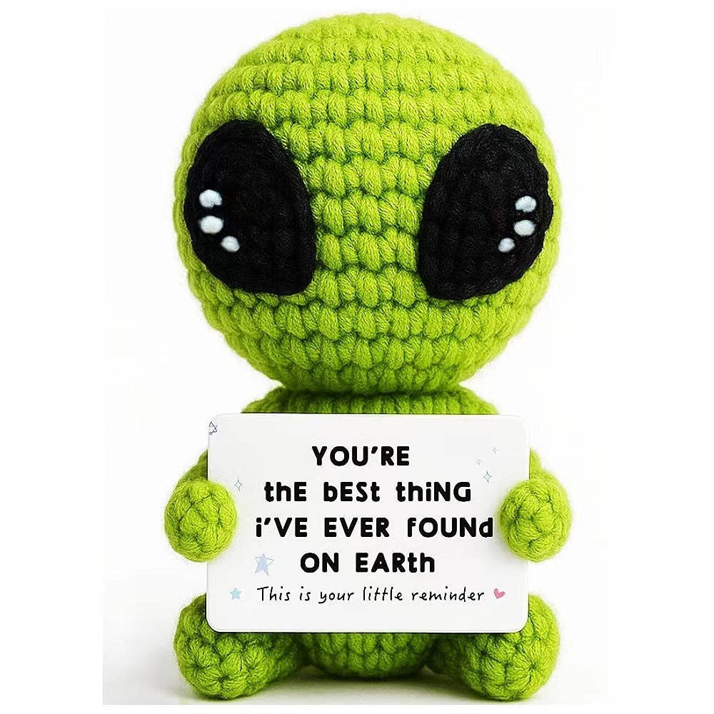 Crocheted Positive Alien