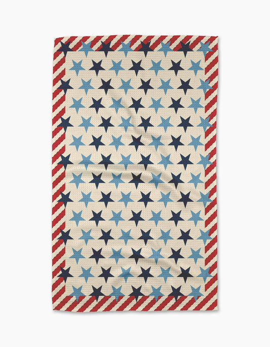 Summer Fair Geometry Tea Towel