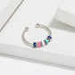 Rainbow Anxiety Spinner Ring in 925 Sterling Silver