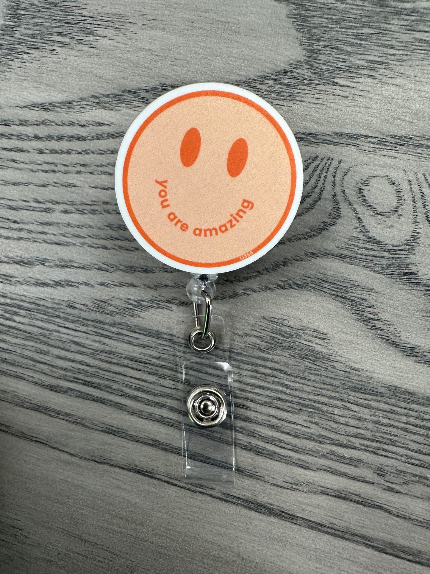 Smiley ID Badge Reel