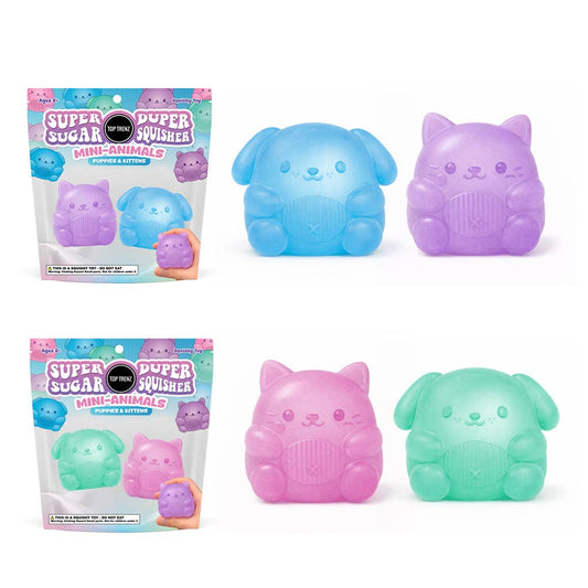 Super Duper Sugar Squisher - Mini Kitty &Puppy