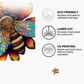 Elegant Amazing Bee Wooden Jigsaw Puzzle