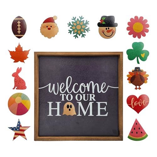 Interchangeable Magnetic Signs For All Seasons