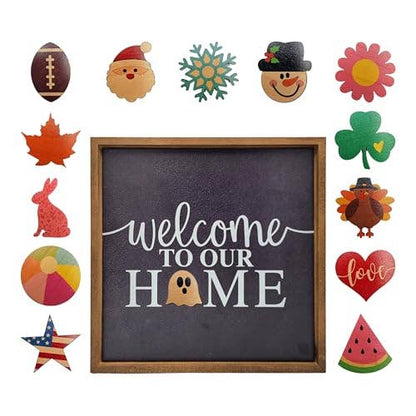 Interchangeable Magnetic Signs For All Seasons