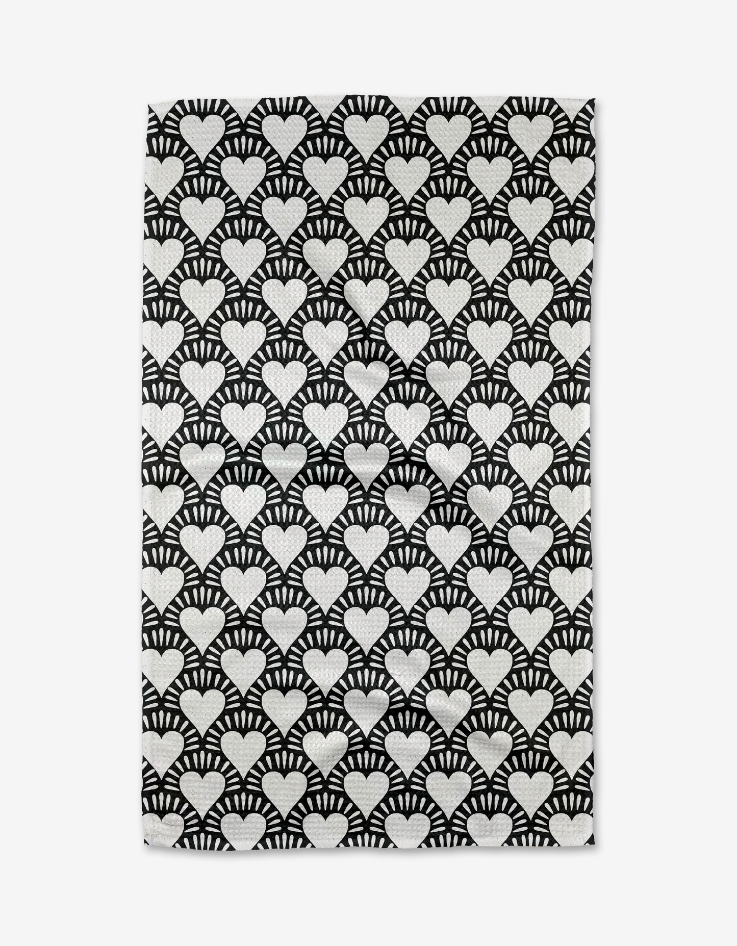 Heartthrob Onyx Geometry Tea Towel