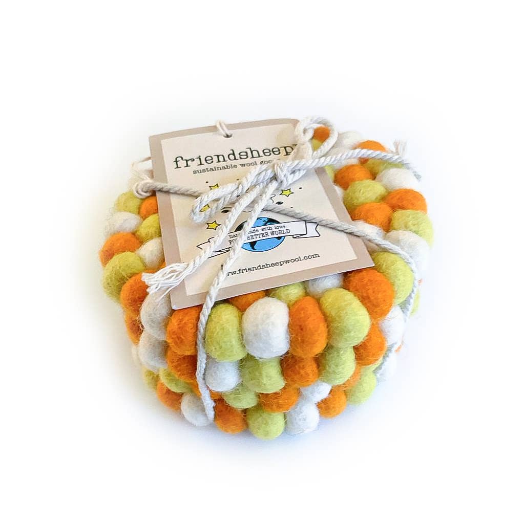 Candy Corn Eco Coasters and Trivets