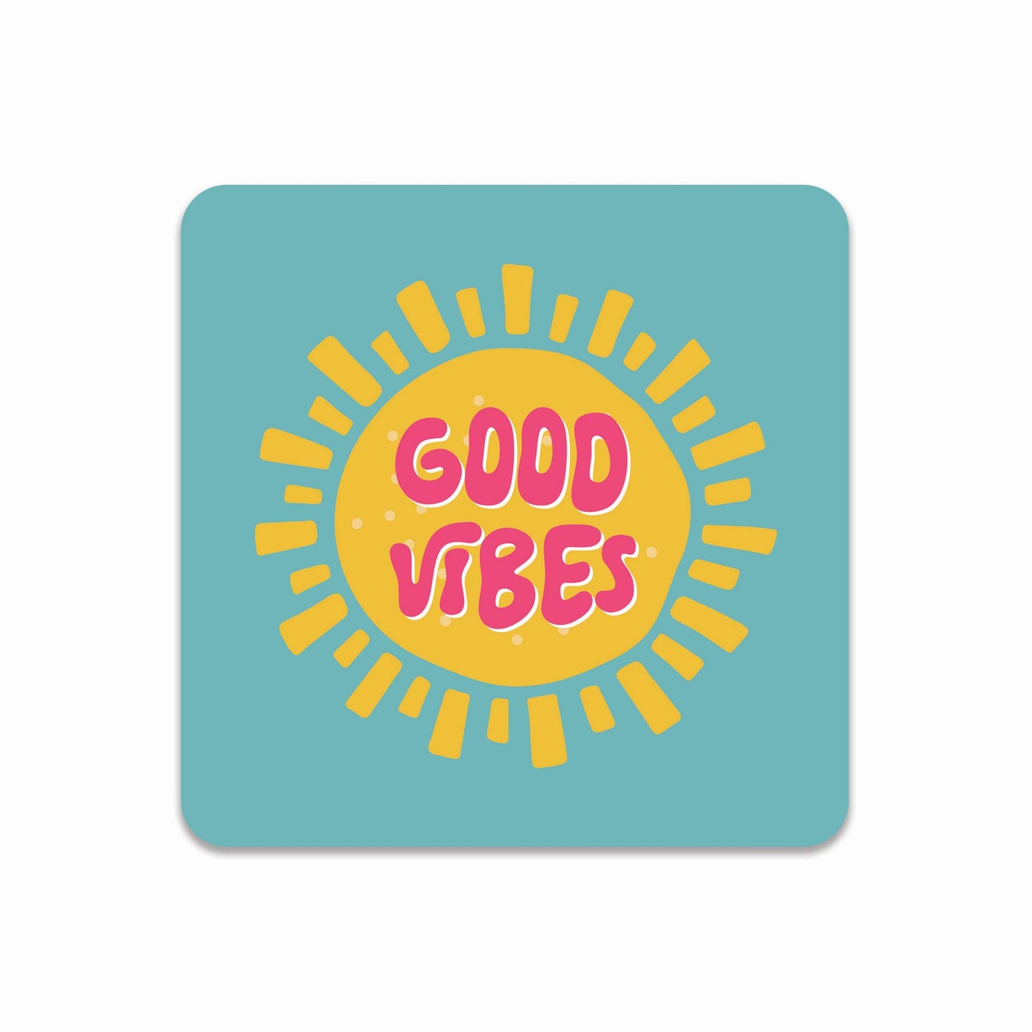 Good Vibes PVC Coaster