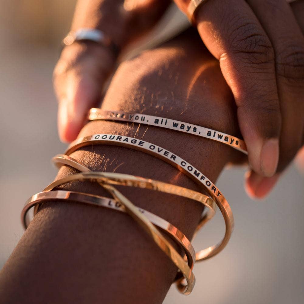 Never Give Up | Cuff Bracelet